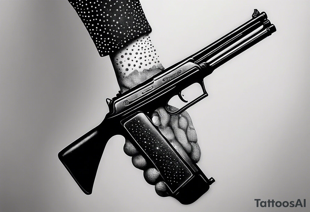 Anonymous with shotgun tattoo idea