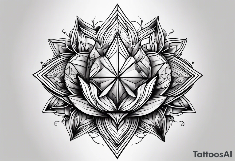 prism dispersing light into rays tattoo idea