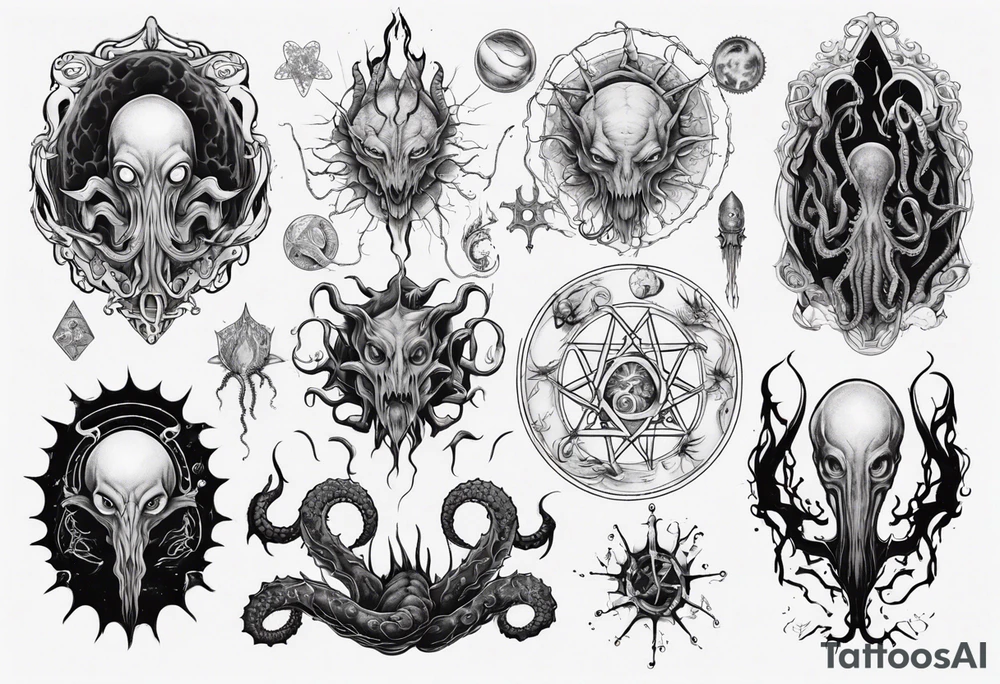 Lovecraftian horror tattoo idea