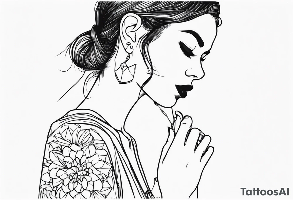 Tattoo on hand of a beautiful girl tattoo idea
