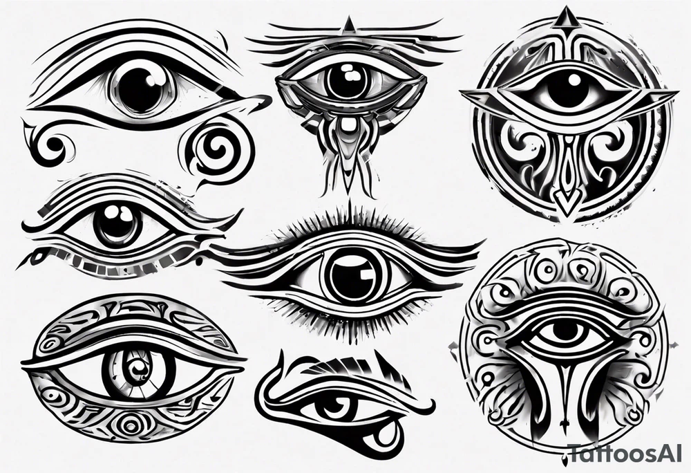 Eye of horus tattoo idea