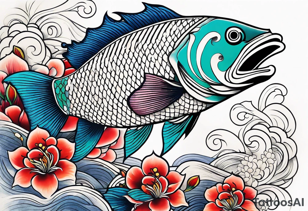 chinese culture fish tattoo idea