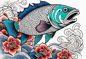 chinese culture fish tattoo idea