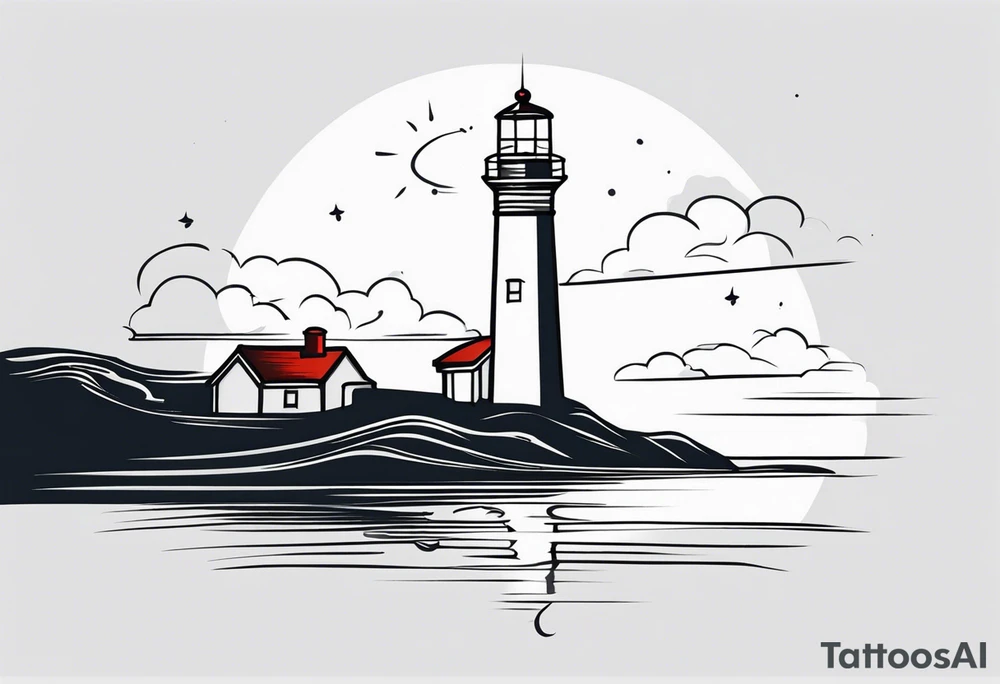 lighthouse tattoo idea