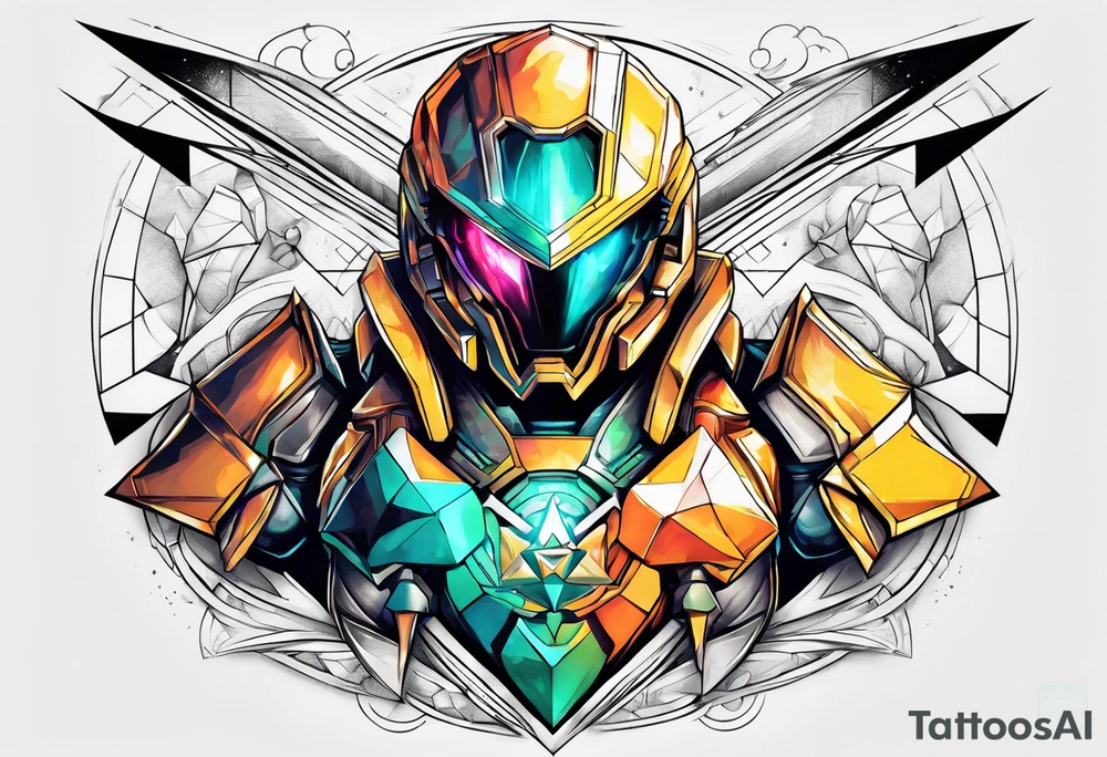 Samus shooting a triforce tattoo idea