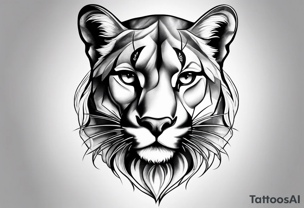 Mountain lion tattoo idea