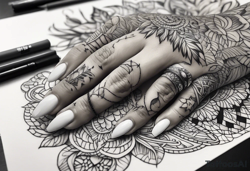 Fuck finger tattoo idea
