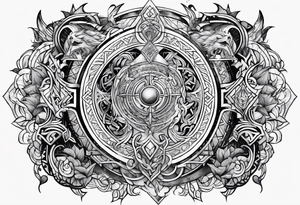 9 realms Norse mythology tattoo idea