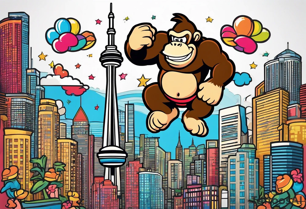 CN Tower; Donkey Kong tattoo idea