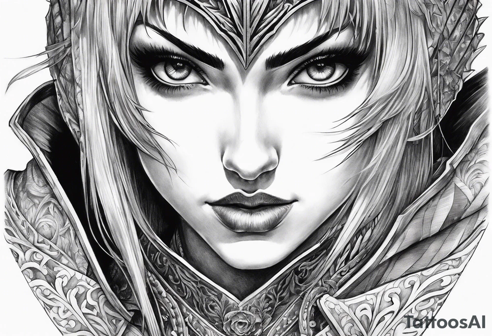 Berserk gothic art tattoo idea