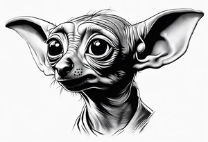 Dobby from harry potter tattoo idea
