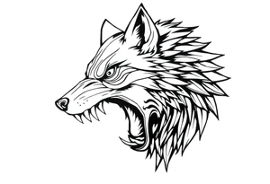 Big bad wolf lurking tattoo idea