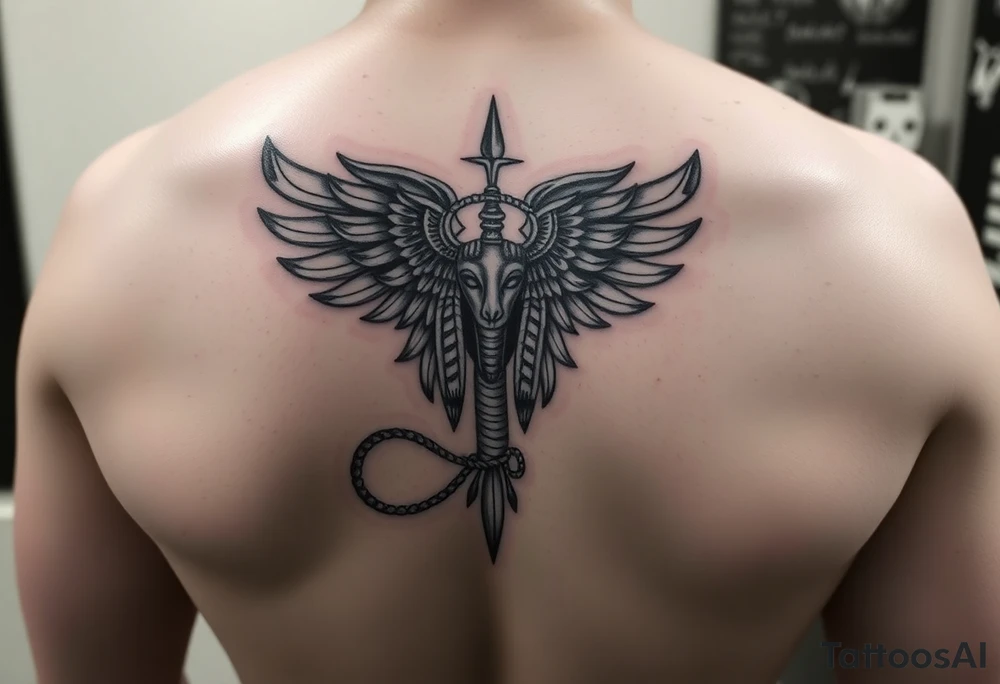 Egyptian theme tattoo for my forearm.i already have Anubis and want something else to complete my forerarm tattoo idea