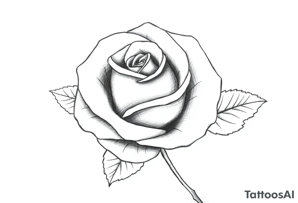 ROSE WITH FLORIDA WRITTEN IN VERTICAL FOR THE STEM tattoo idea