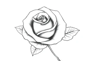 ROSE WITH FLORIDA WRITTEN IN VERTICAL FOR THE STEM tattoo idea