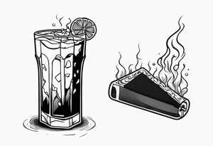 Molotov cocktail tattoo idea