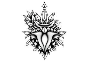 Majestic ,crown pineapple top ,vagina and anus tattoo idea