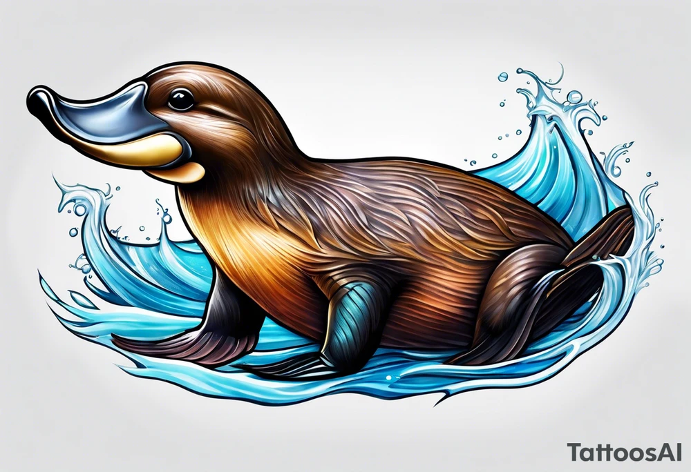 Platypus tattoo idea