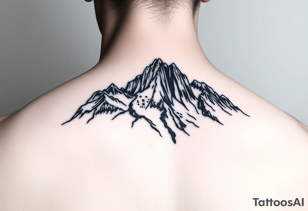 tre cime dolomites tattoo idea
