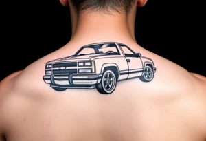 1993 Chevy Silverado 1500 lowrider tattoo idea
