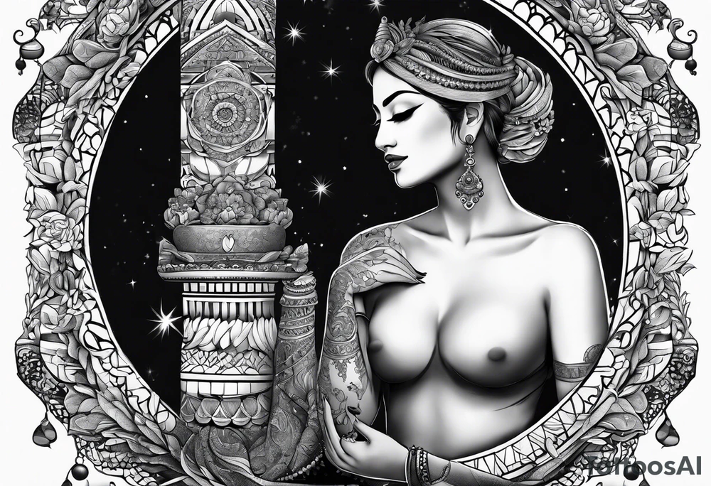 mindfulness chokra arm tattoo idea