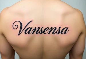 Name Vanessa tattoo idea