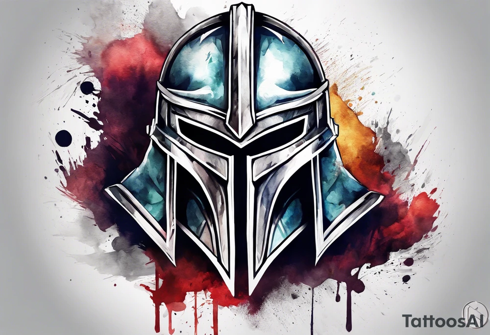 Faceless Spartan warrior tattoo idea