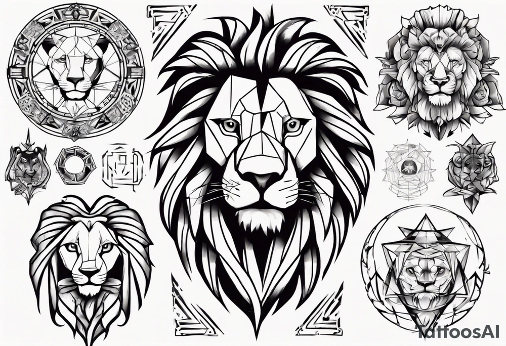 Un lion tattoo idea