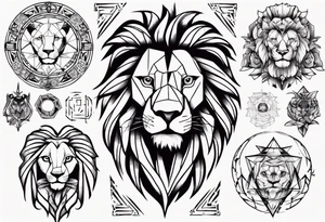 Un lion tattoo idea