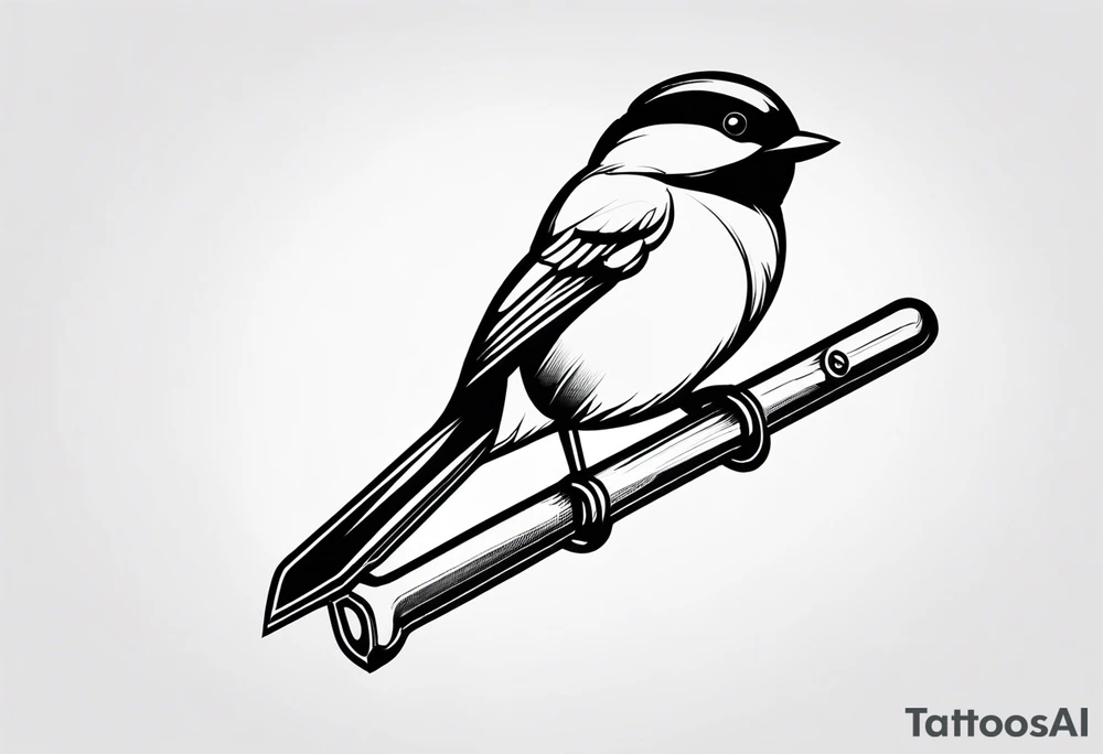 wrench chickadee tattoo idea