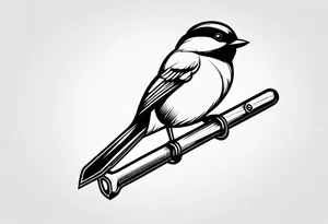 wrench chickadee tattoo idea