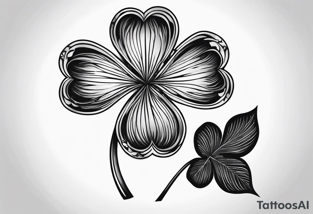 four-leaf clover tattoo idea