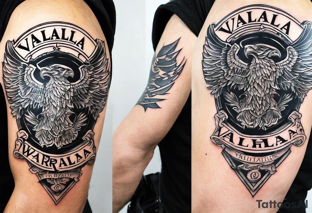 Wounded warrior valhalla tattoo idea