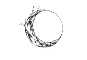 I was so ahead of the curve, the curve became a sphere, water tattoo idea