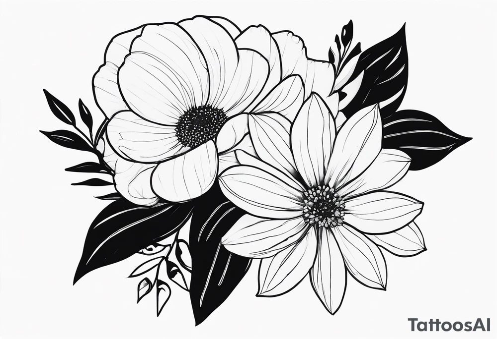didit with flowers tattoo idea