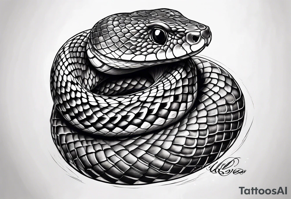 Little snake tattoo idea