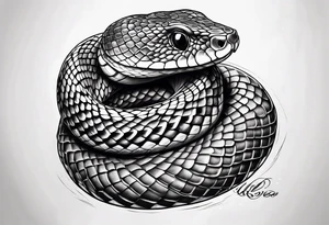 Little snake tattoo idea