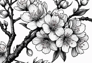 Cherry blossoms tattoo idea