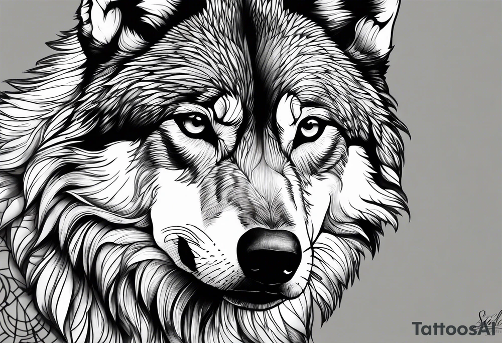 Stoic Wolf tattoo idea