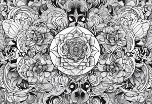 My four kids names Zoe, Tatum, Damian, Ramiro tattoo idea
