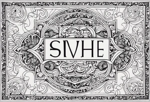 Curly font 
 Lee tattoo idea