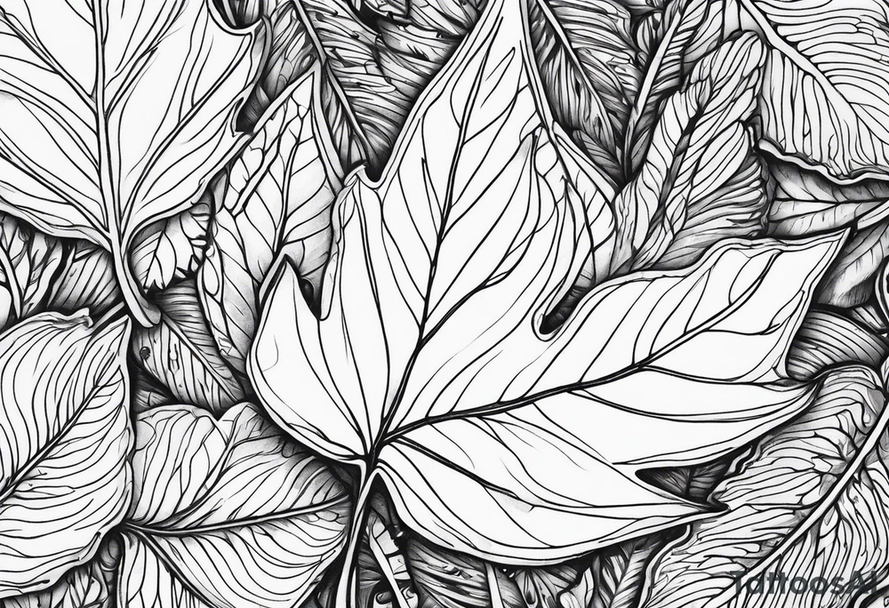 leaf's tattoo idea