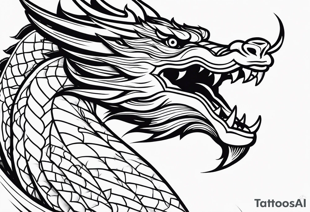 DRAGO GIAPPONESE DA FARE SU UN BRACCIO tattoo idea