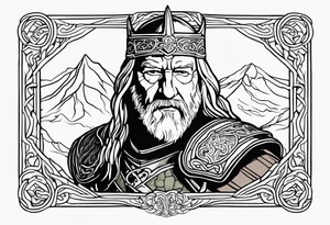 Lord of the Rings 
King Theoden forth Erolingas charge tattoo idea