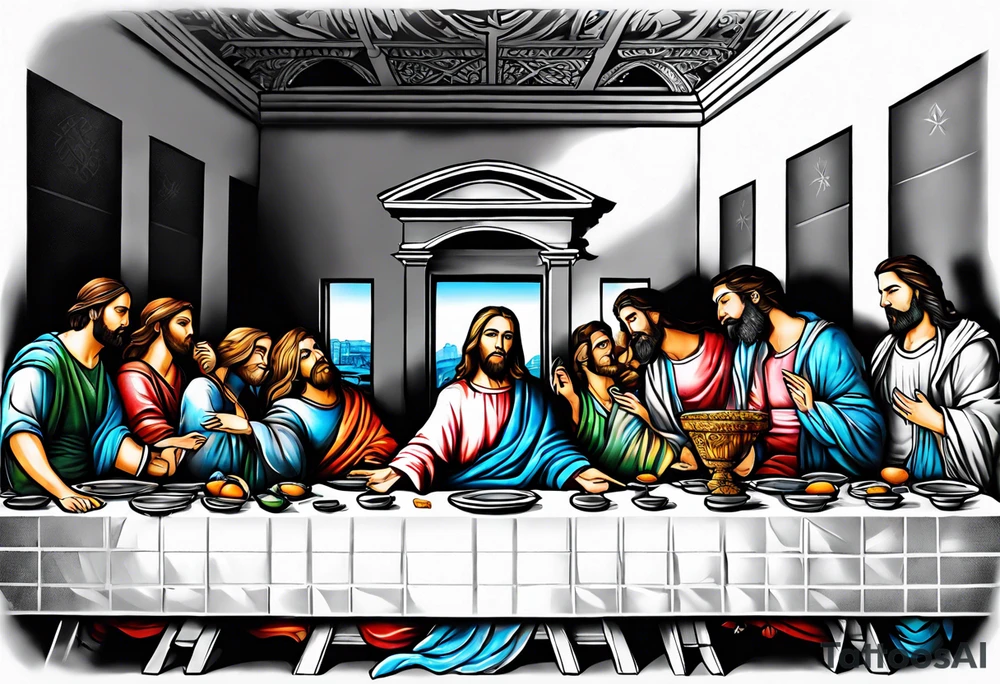 Last supper tattoo idea
