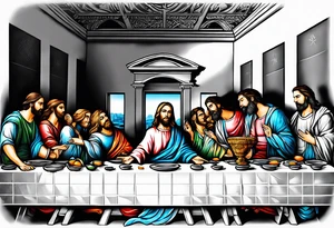 Last supper tattoo idea