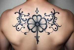 A five leaf clover grimoire from black clover tattoo idea