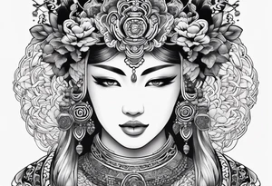 asian inspired simple tattoo idea