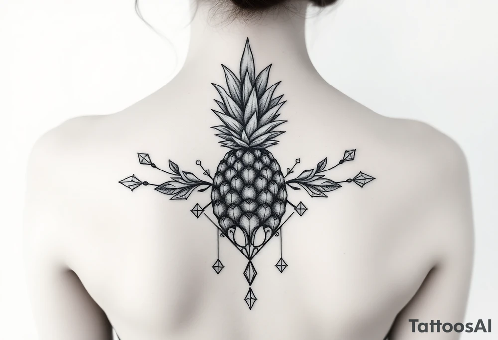 pineapple crowns diamonds vagina anus tattoo idea
