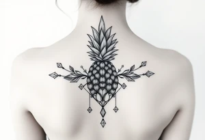 pineapple crowns diamonds vagina anus tattoo idea